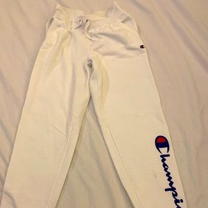 Men’s Champion White Sweatpants S